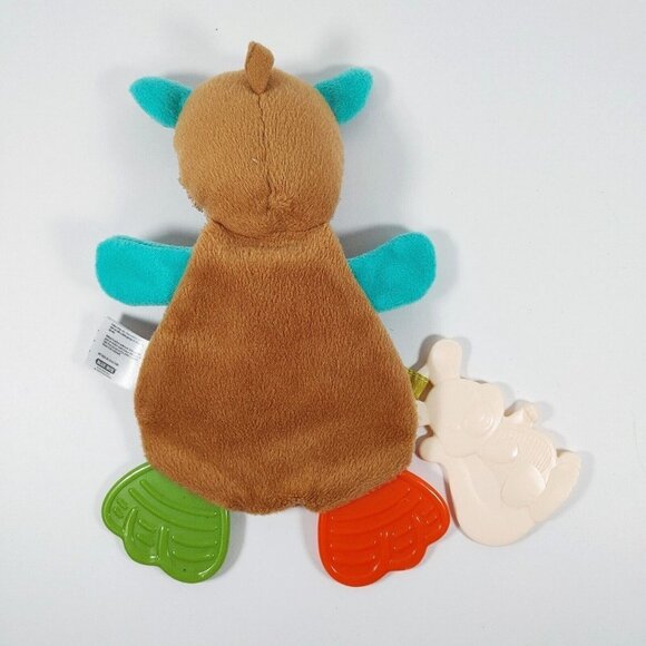 Infantino Go GaGa Kangaroo Cuddly Teether Baby Security Blanket Lovey 10" - Picture 3 of 3